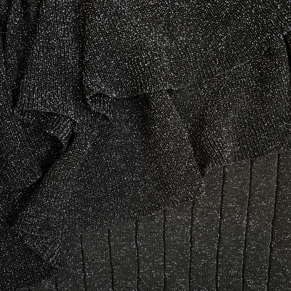 Mango Black Off-Shoulder Ruffle Sweater - Picture 4 of 4